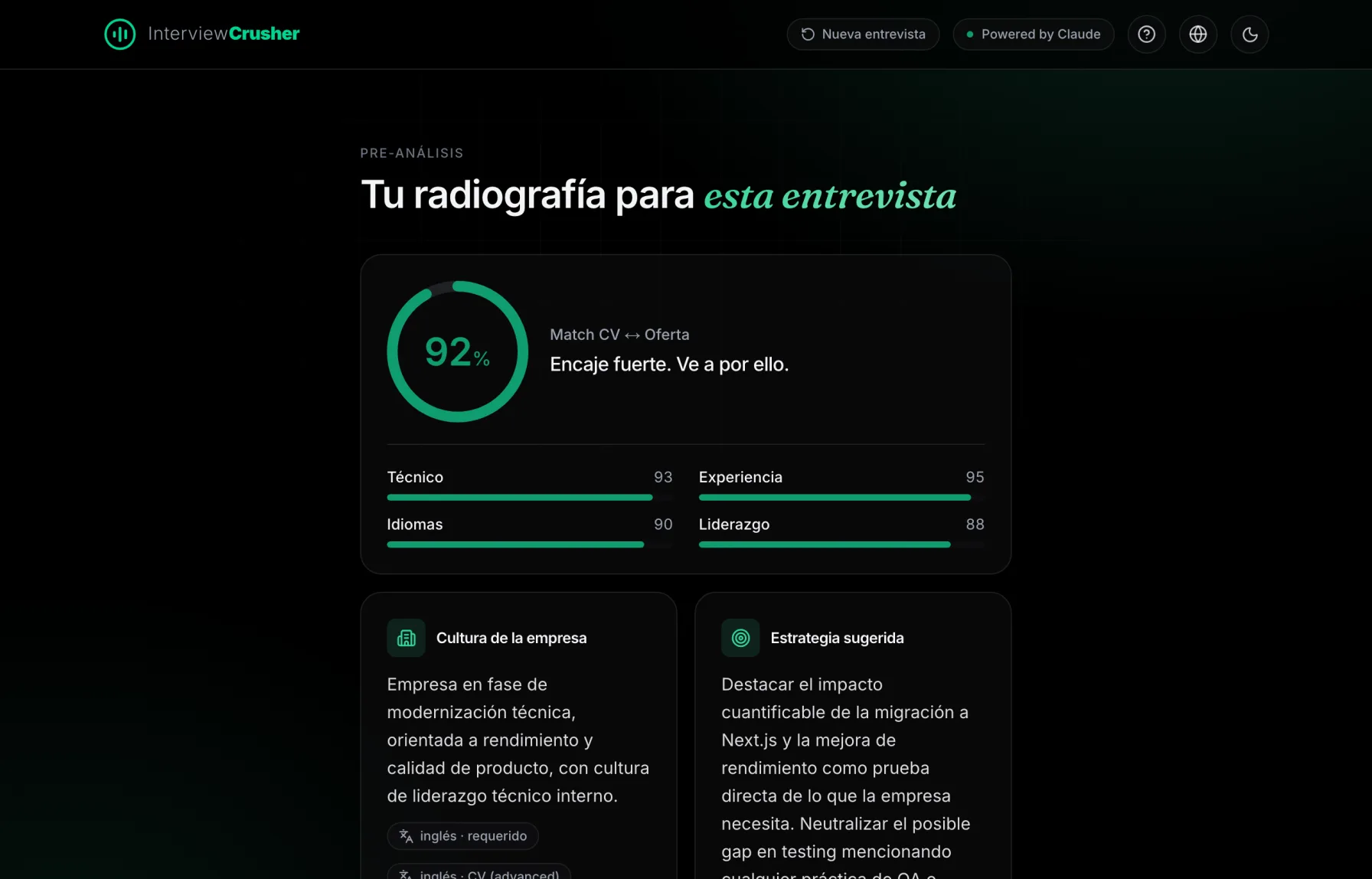 Recibe tu radiografía de encaje